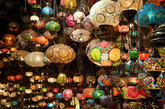 Lampade in un bazar