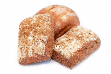 Drei  Roggenbrötchen