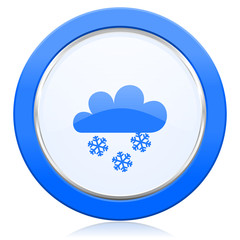 snowing icon waether forecast sign