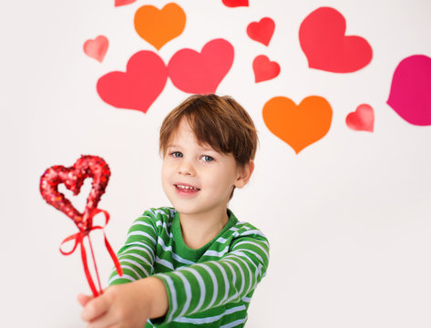 Valentine's Day Hearts and Kids Fun