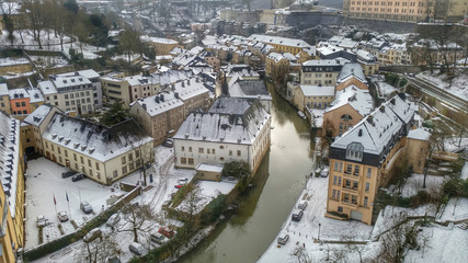 Luxembourg by snow