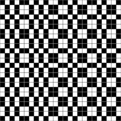 Fototapeta premium Simple checkered black and white