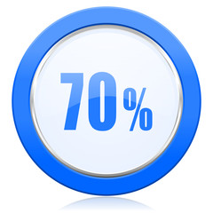 70 percent icon sale sign