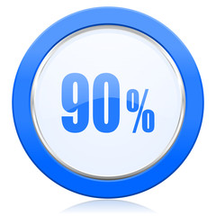 90 percent icon sale sign