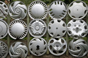 Old car rims