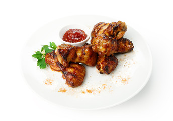 Restaurant food isolated - grilled meat