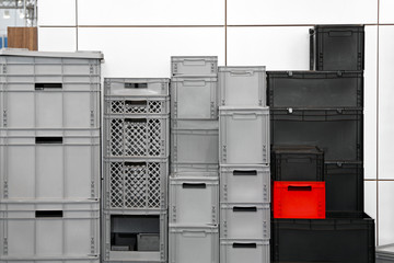 Commercial plastic crates