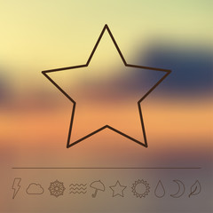 Vector weather icon set