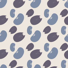 seamless background with beans and nuts