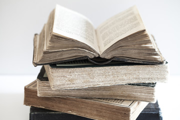 Stack of old books