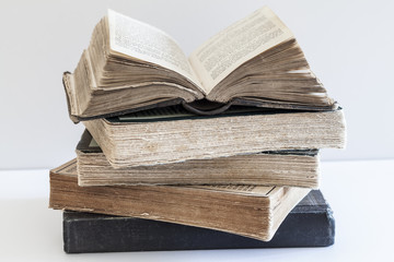 Stack of old books