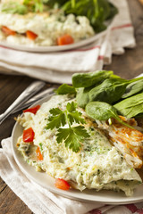 Healthy Spinach Egg White Omelette