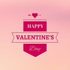 Vector happy valentines day card