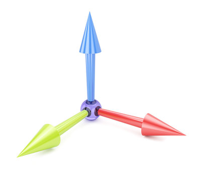 Three-dimensional arrows