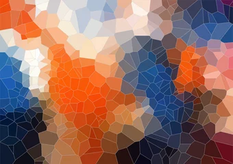 Foto auf Acrylglas Tial Orange bright abstract triangle image © igor_shmel