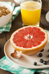 Healthy Organic Grapefruit for Breakfast