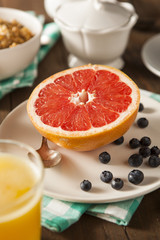 Obraz na płótnie Canvas Healthy Organic Grapefruit for Breakfast