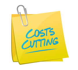 costs cutting memo illustration design