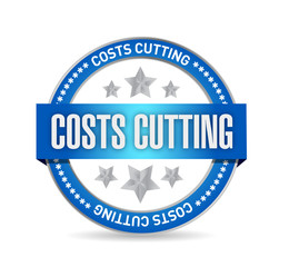 costs cutting seal illustration design