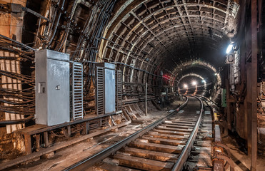 Fototapeta na wymiar Tunnel subway