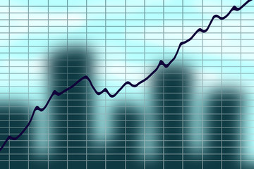 Naklejka premium Schedule of increase