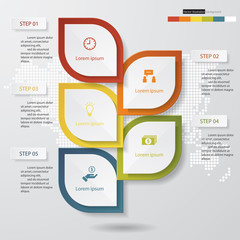 Design clean number banners template. Vector.