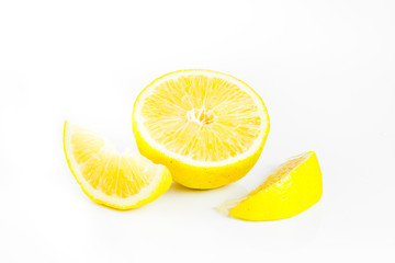 Orange fruit isolated on white background