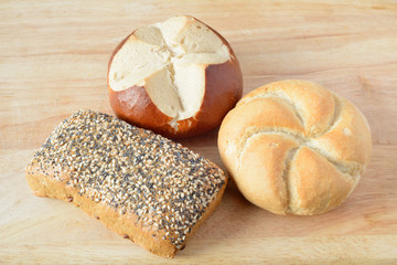 Stock image if fresh bread rolls from the bakers