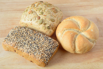 Stock image if fresh bread rolls from the bakers