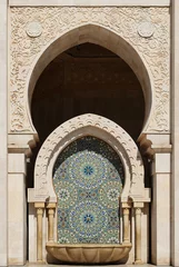 Marokko. Detail der Moschee Hassan II in Casablanca © Alexmar