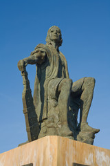 Naklejka premium Columbus Statue at La Rabida