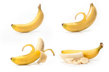 Banana fruit  isolated on white background