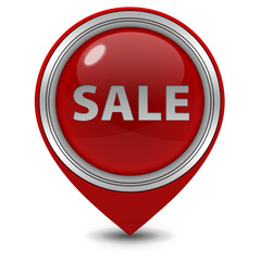 sale pointer icon on white background