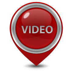 video pointer icon on white background