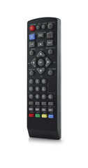 TV remote control on white background