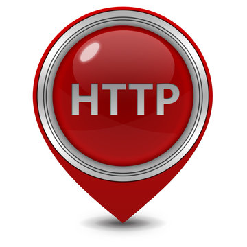 http pointer icon on white background