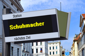 Anzeigetafel 7 - Schuhmacher