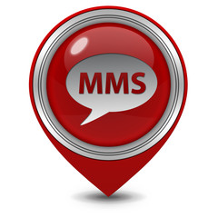 mms pointer icon on white background