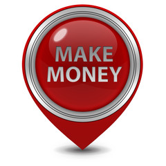 Make money pointer icon on white background