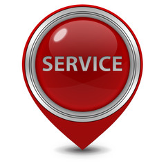 Service pointer icon on white background