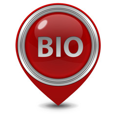 Bio pointer icon on white background