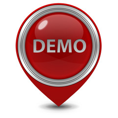 Demo pointer icon on white background