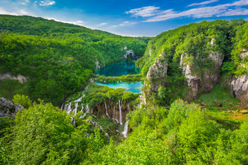 Fototapeta premium Jeziora Plitwickie NP z Vidikovac punkt # 2, Chorwacja