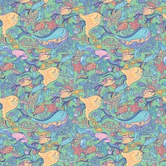 Green marine pattern