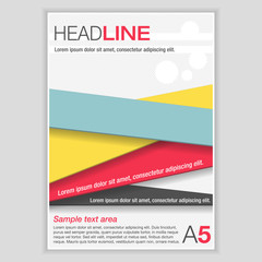 Fototapeta premium Brochure Template Design. Vector Flyer, Pamphlet, Leaflet.