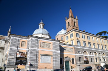 Fototapeta na wymiar Church of Santa Maria del Popolo in Rome