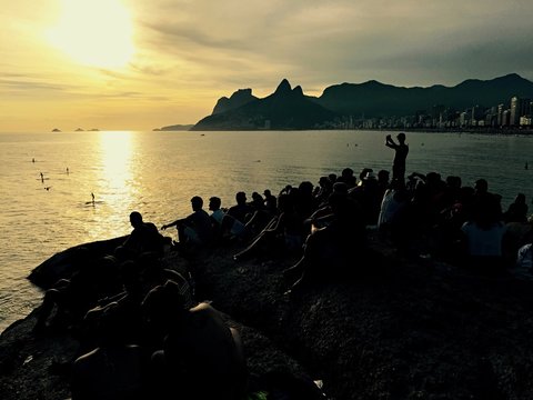 sunset in Rio - Ipanema