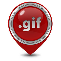 .gif pointer icon on white background