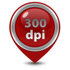 300 dpi pointer icon on white background