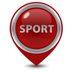 Sport pointer icon on white background